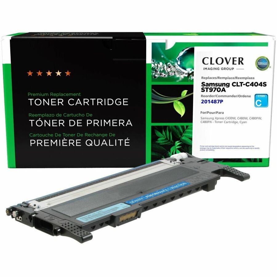 CLOVER IMAGING REMANUFACTURED CYAN TONER CARTRIDGE FOR SAMSUNG CLT-C404S
