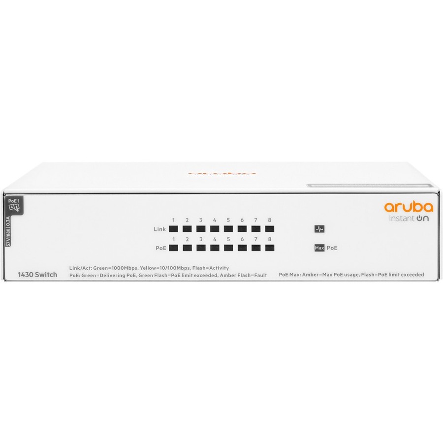 HPE NETWORKING INSTANT ON 1430 8G CLASS4 POE 64W SWITCH US