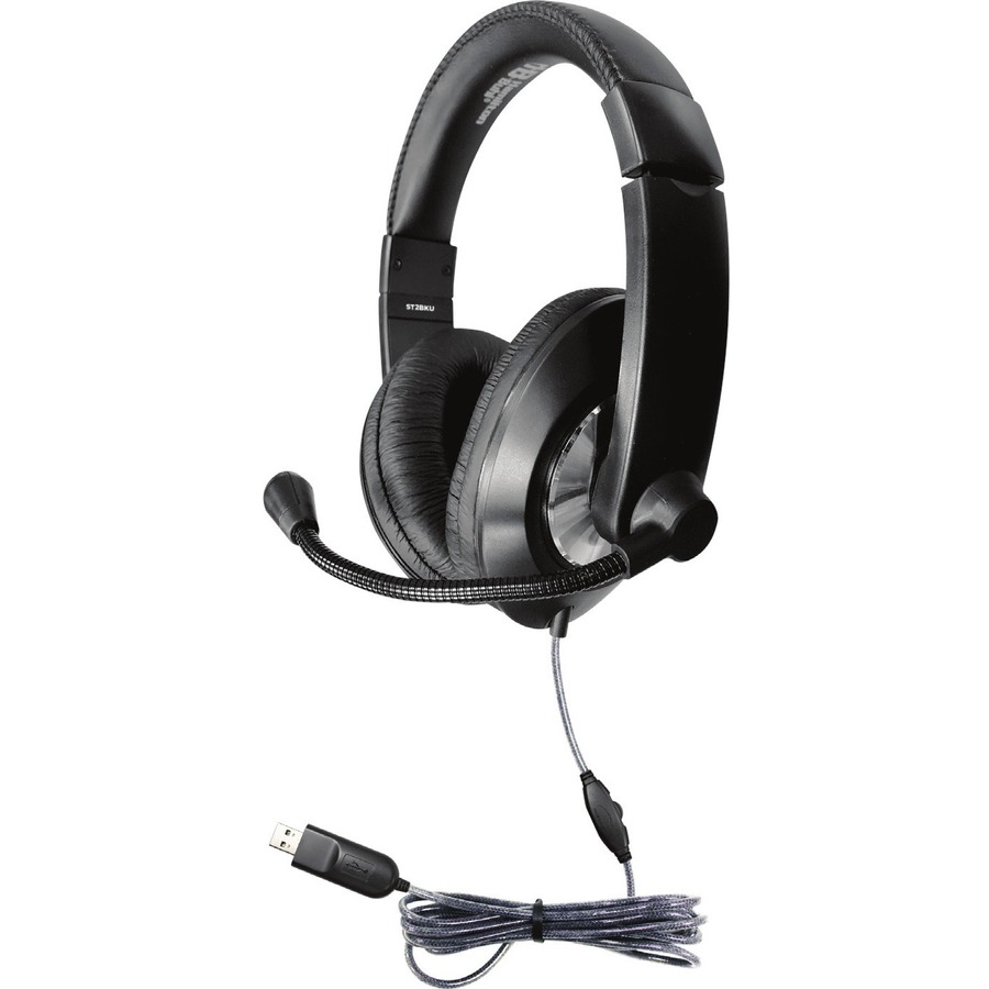 50 PACK OF HEADSETS, USB PLUG, BOOM MIC