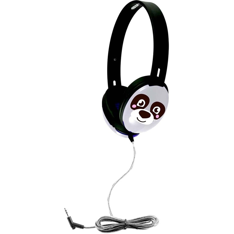 100 PACK OF PANDA FACE- HEADPHONE, 3.5MM PLUG