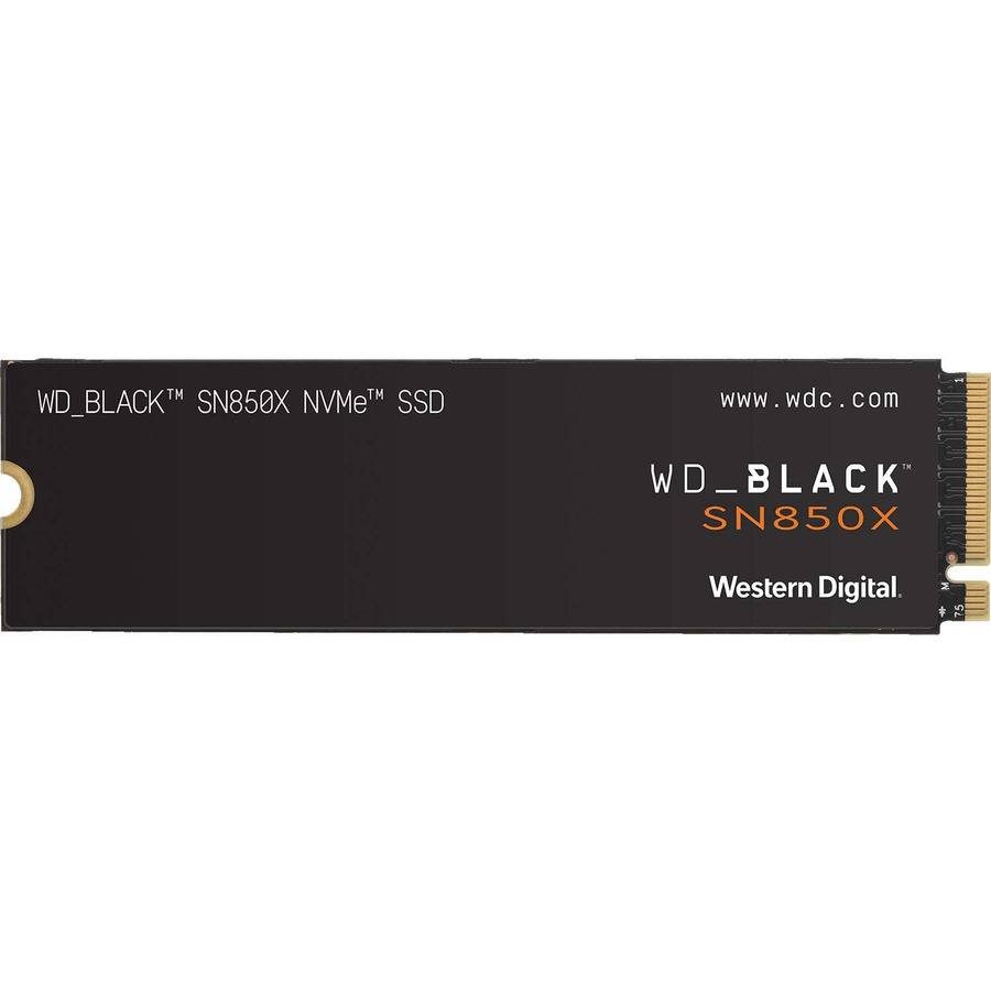 SSD WD Black SN850X 2 To PCIe Gen4 NVMe M.2 2280 Lecture : 7 300 Mo/s, Écriture : 6 600 Mo/s (WDS200T2X0E)