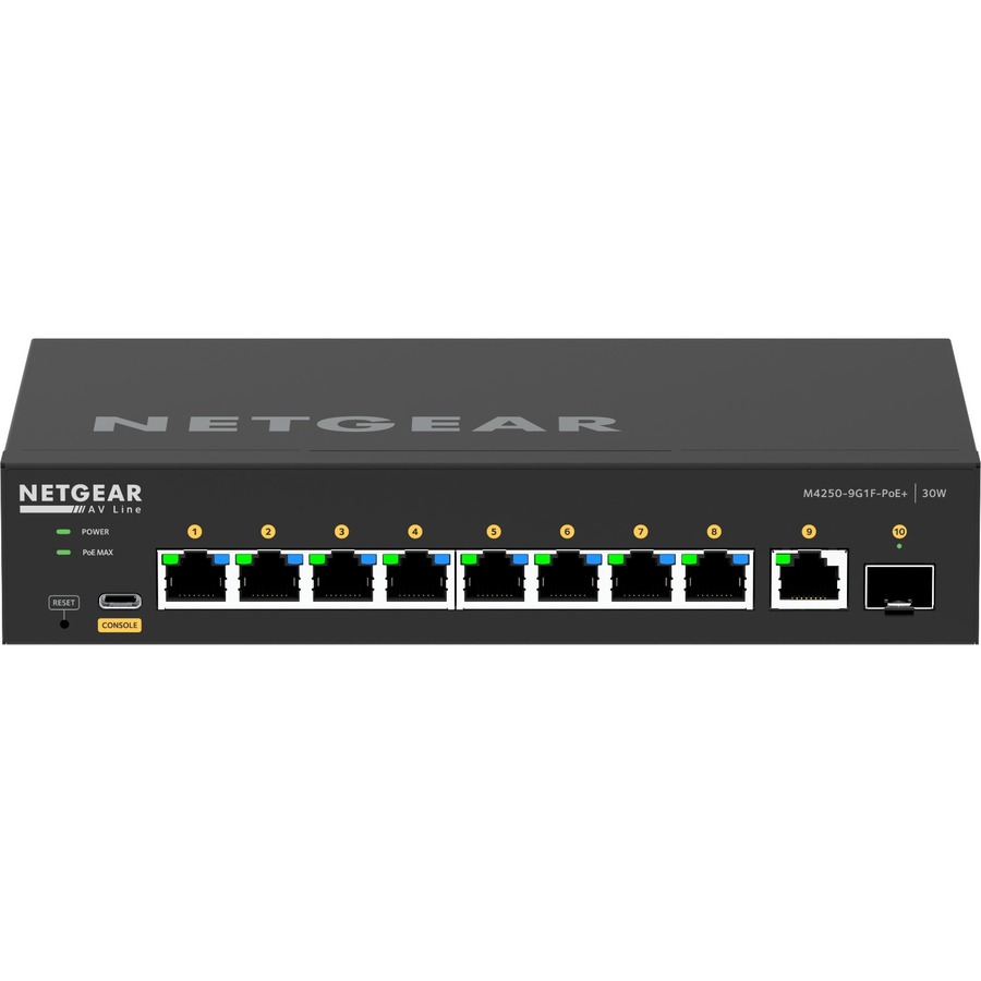 SWITCH - GSM4210PD-100NAS - DESKTOP -8-PORT 10/100/1000BASE-T (RJ45) POE+ WITH 1