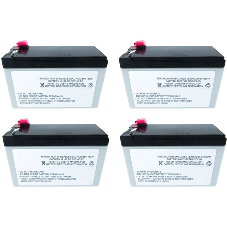 BTI SP12-9-T2-4PK-BTI 12V 9AH 1-CELL T2/F2 SEALED LEAD ACID BATTERY (PACK OF 4)