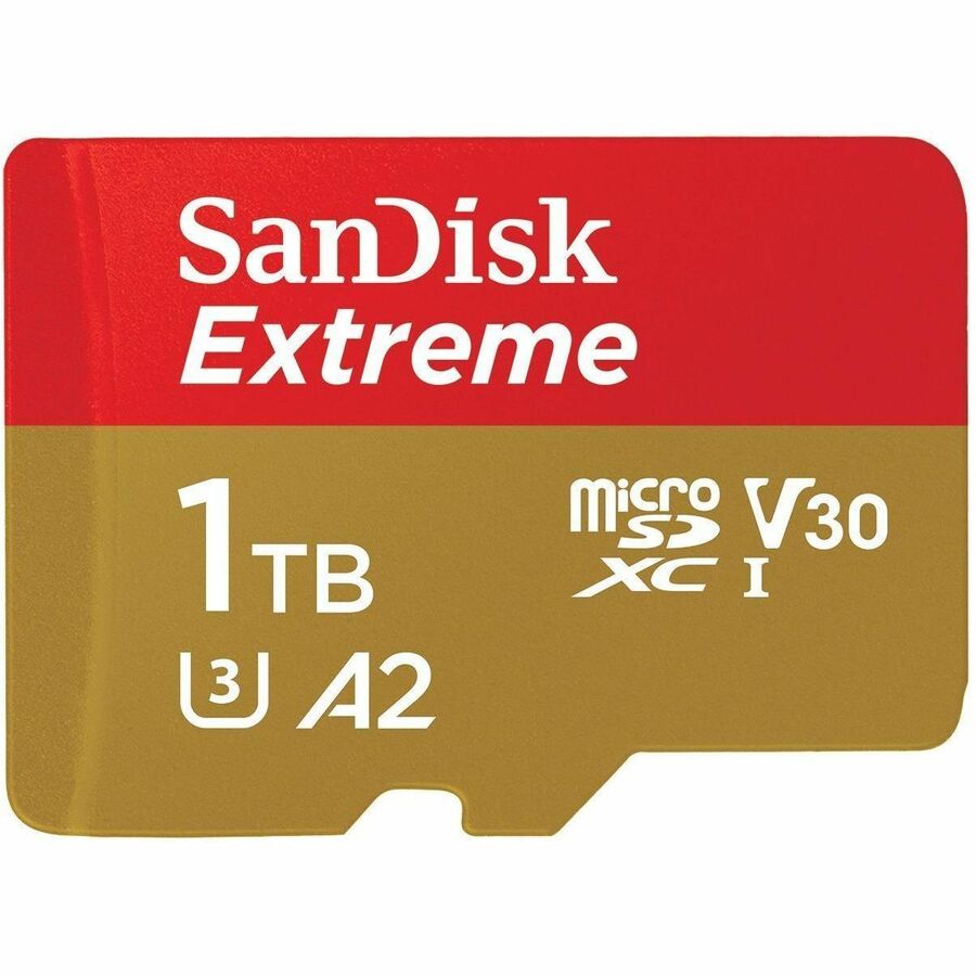 SANDISK EXTREME, MICROSDXC, MEMORY CARD, 1TB, UHS-I, 4K, CLASS 10, W/ ADAPTER