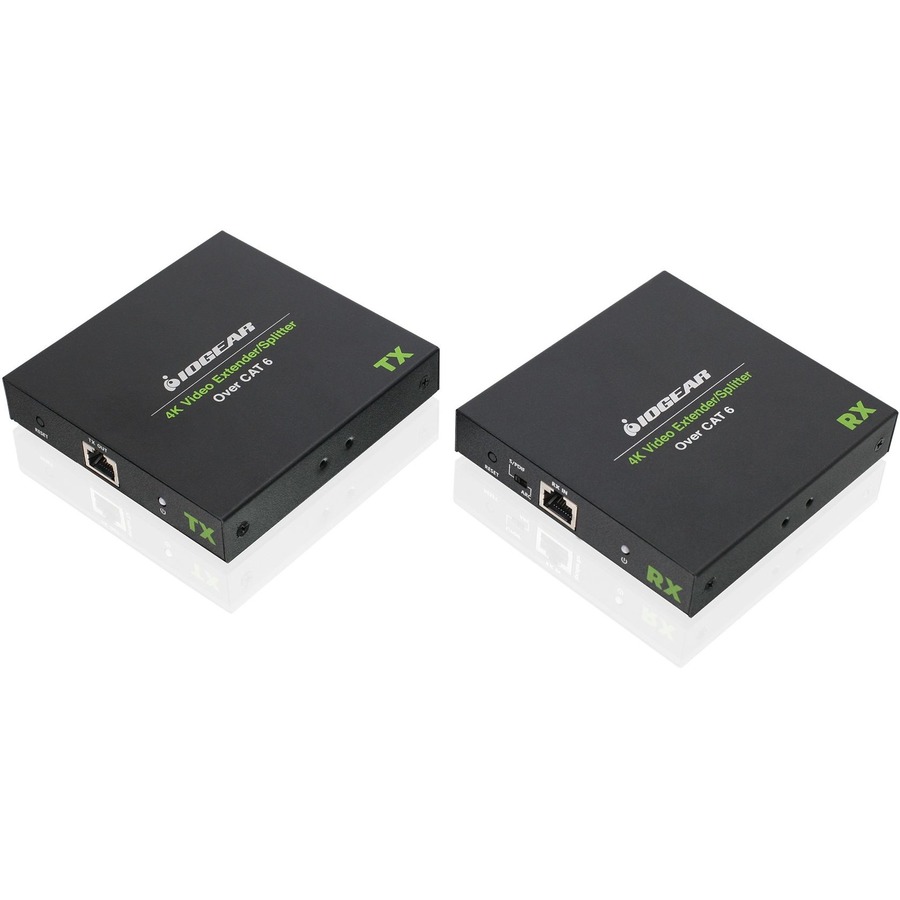 IOGEAR 4K VIDEO EXTENDER/SPLITTER OVER ETHERNET KIT; EXTEND VIDEO UP TO 230 FEET