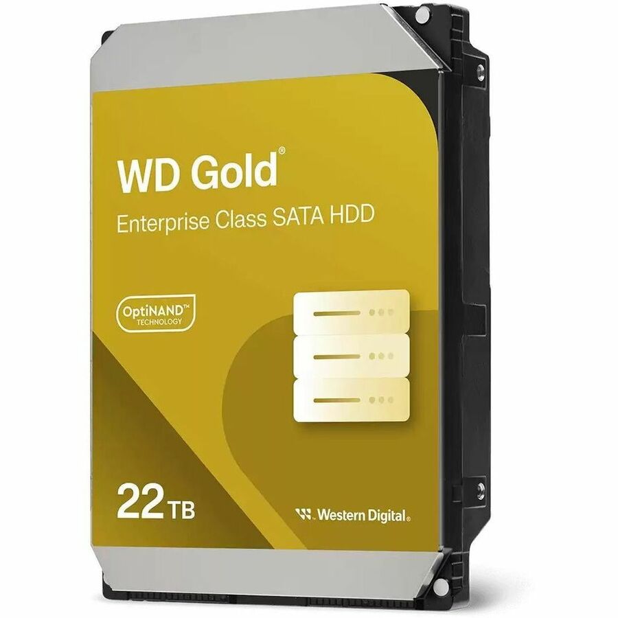 WD Gold 22TB Enterprise Class Hard Disk Drive - 7200 RPM Class SATA 6 Gb/s 512MB Cache 3.5"  (WD221KRYZ)