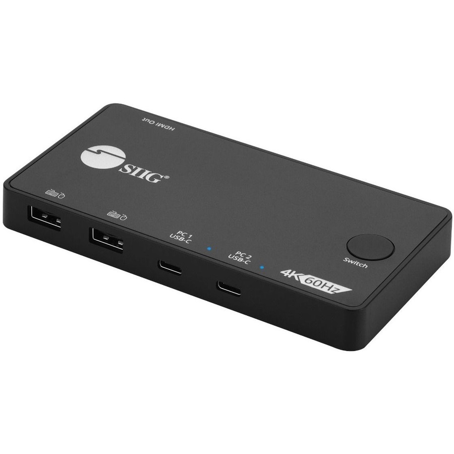 SIIG 2X1 USB-C 4K VIDEO KVM SWITCH (CE-KV0B11-S1)