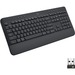 Logitech Signature K650 Wireless Comfort Keyboard - Wireless Connectivity - Bluetooth/RF - 32.81 ft (10000 mm) - PC, Mac - AA Battery Size Supported - Graphite
