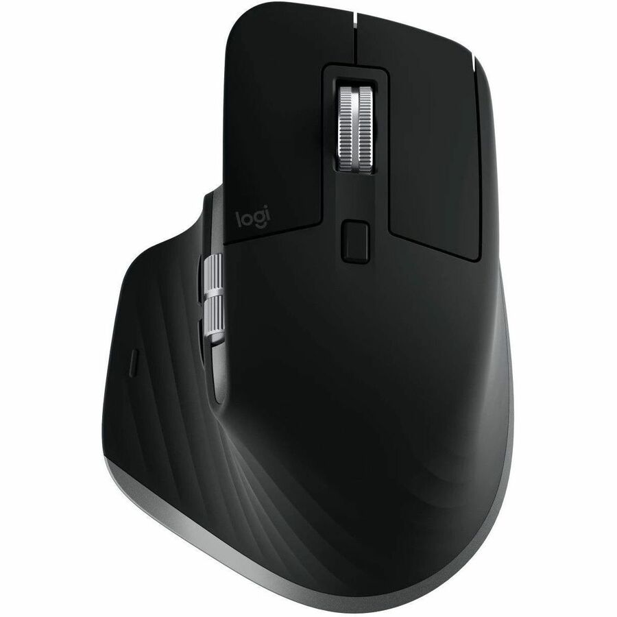 Logitech MX MASTER 3S Mouse - Darkfield - Wireless - Bluetooth - 2.40 GHz - Space Gray - 8000 dpi - Scroll Wheel - 7 Button(s)