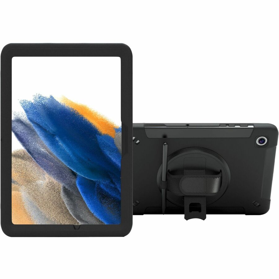 PROTECTIVE CASE WITH BUILT-IN 360 DEGREE ROTATABLE GRIP KICKSTAND & PEN SLOT FOR
