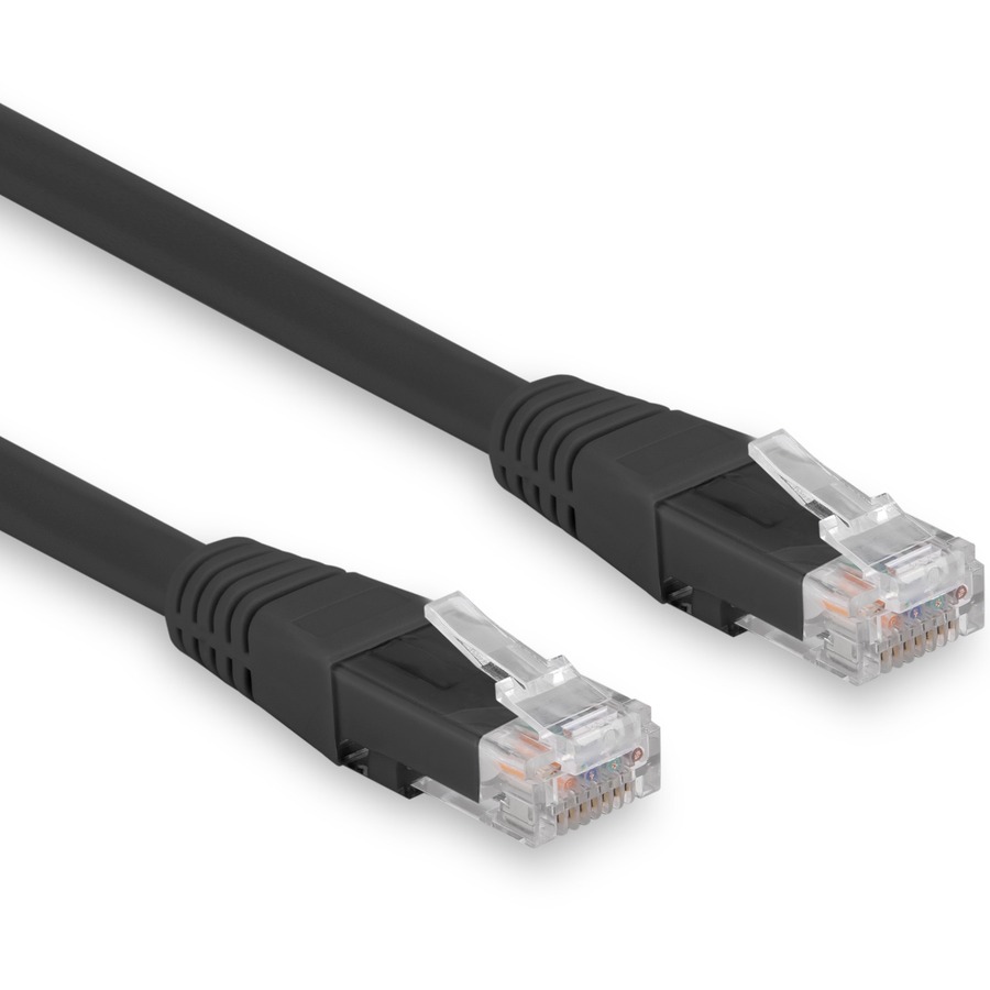 Rocstor CAT6 Ethernet Cable 6 ft, Black | Gigabit, Snagless, RJ45