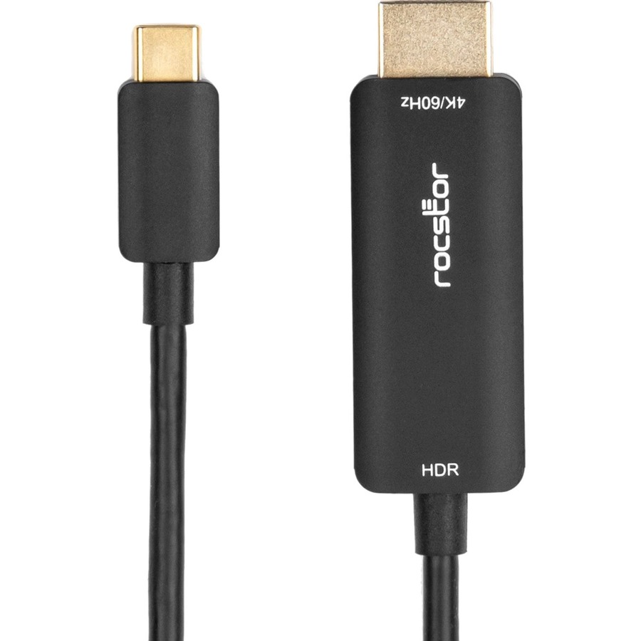 Rocstor Y10C481-B1 USB-C to HDMI Cable 3 ft, 4K 60 Hz | Video Cable