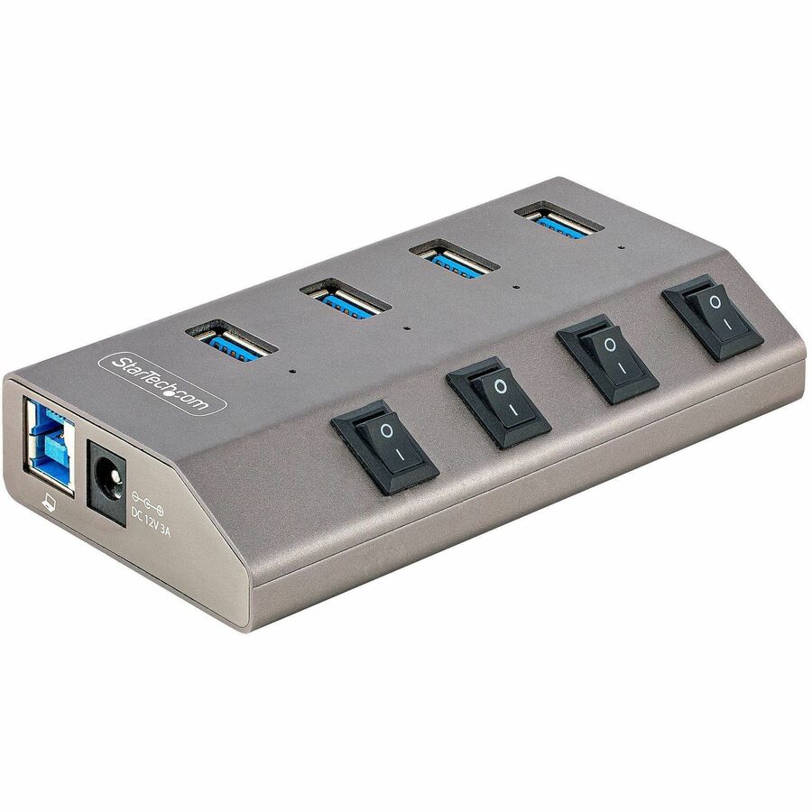 4pt USB Hub w/On/Off Switches