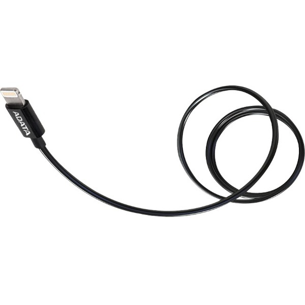 ADATA Sync & Charge Lightning Apple Cable 6.56 ft, Black