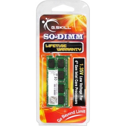 G.SKILL SL 4 Go (1x4 Go) DDR3 1600MHz CL11 Vert 1.35V SODIMM - Mémoire d'ordinateur portable -  (F3-1600C11S-4GSL)