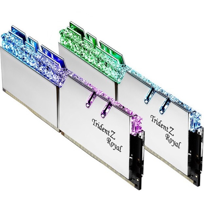 G.SKILL Trident Z Royal 32GB (2x16GB) DDR4 4000MHz CL18 Silver 1.4V UDIMM - Desktop Memory - INTEL XMP/ AMD (F4-4000C18D-32GTRS)