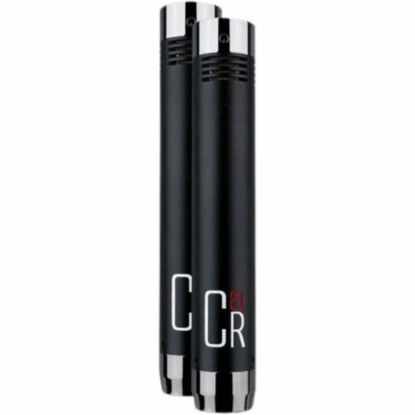 PAIR OF SMALL DIAPHRAGM CONDENSER MICS/BL.CHROME