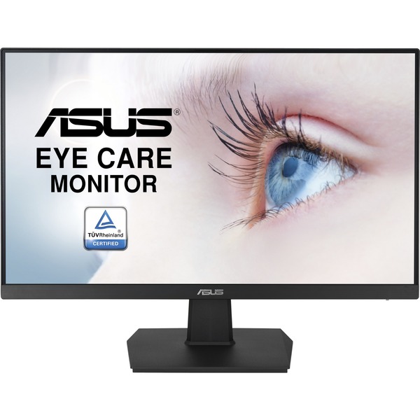 ASUS VA247HEY Eye Care Monitor features a 23.8-inch Full HD (1920 x 1080) 178 wide viewing angle panel, providing vivid image quality. It also features TÜV Rheinland-certified Flicker-free and Low Blue Light technologies to ensure a comfortable viewing