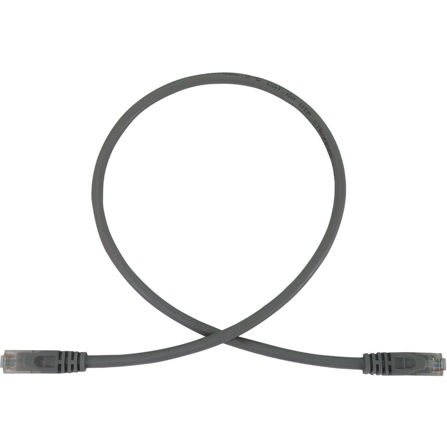 CAT6A10G RJ45M/M POE GRAY 2FT. 0.6M