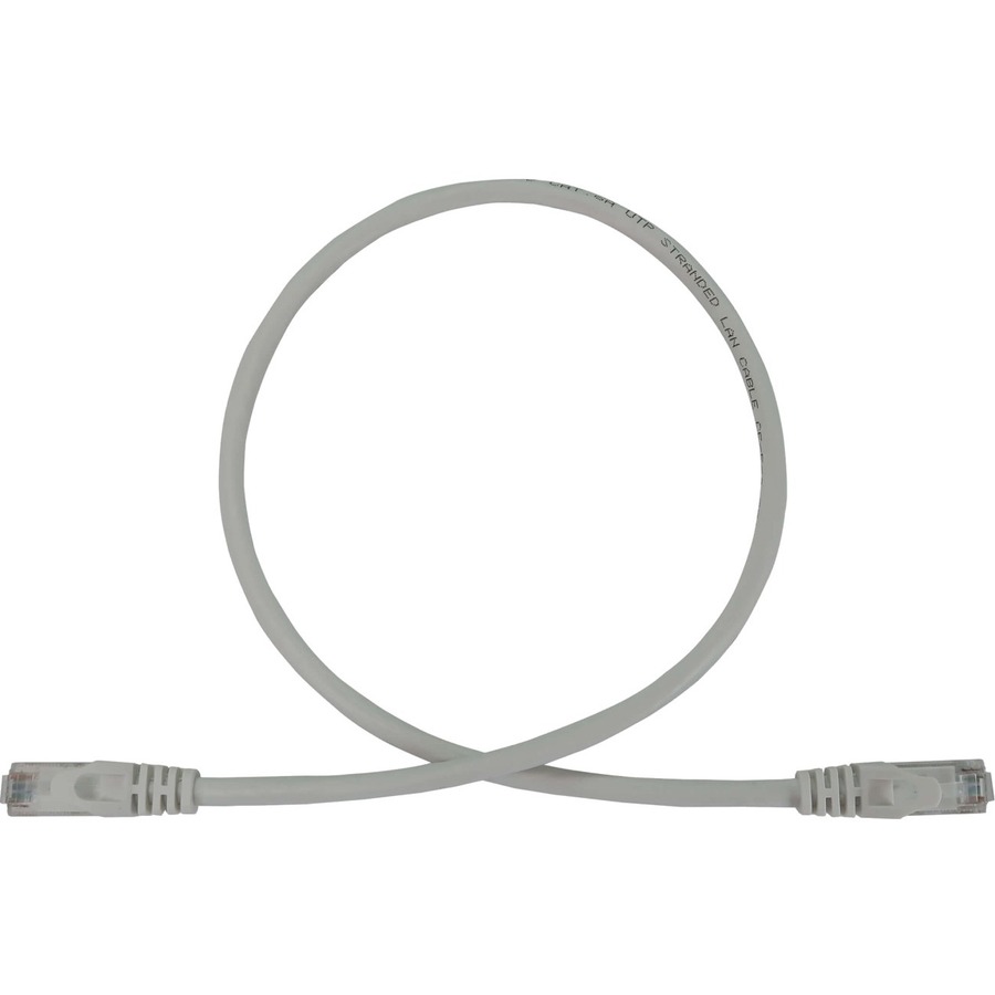 Cat6a 10g Snagless Molded Utp Ethernet Cable (RJ45 M/M), Poe, White, 3 Ft. (0.9 M)