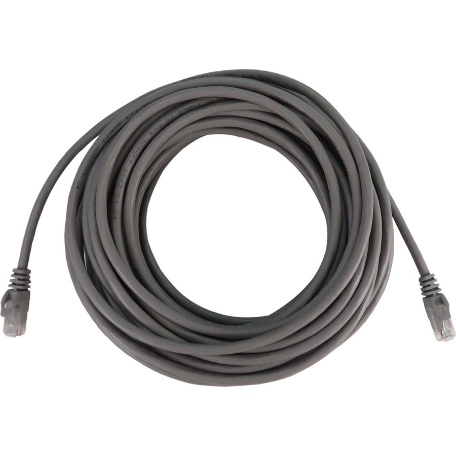 Cat6a 10g Snagless Molded Utp Ethernet Cable (RJ45 M/M), Poe, Gray, 50 Ft. (15.2 M)