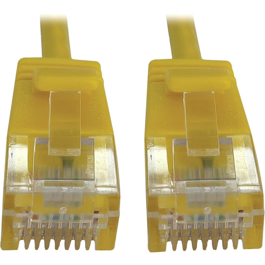 TRIPPLITE CAT6 CABLE SNAGLESS SLIM M/M YELLOW 15FT