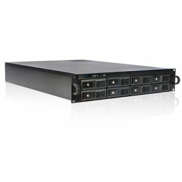 2U 8-BAY TRAYLESS STORAGE SERVER RACKMOUNT CHASSIS 12GB/S HDD SFF-8643 BACKPLANE