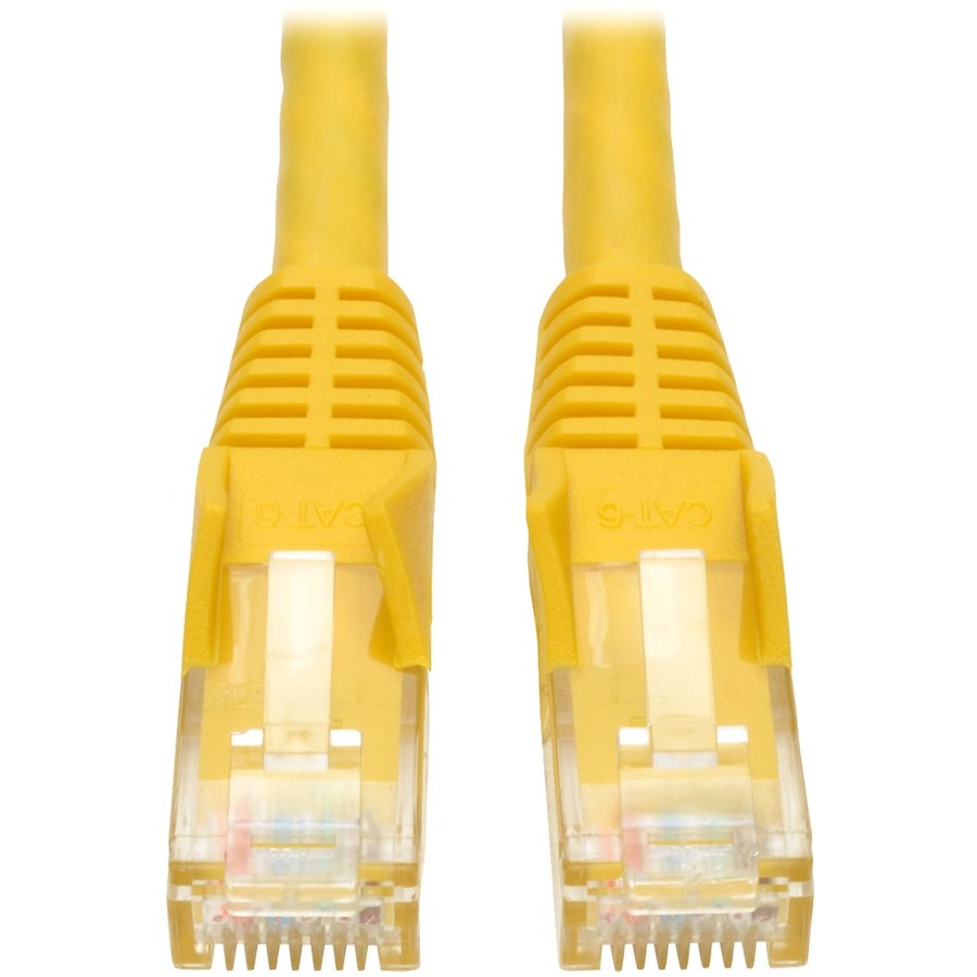 CAT6 Gigabit Snagless Molded (Utp) Ethernet Cable (RJ45 M/M), Poe, Yellow, 14 Ft. (4.27 M)