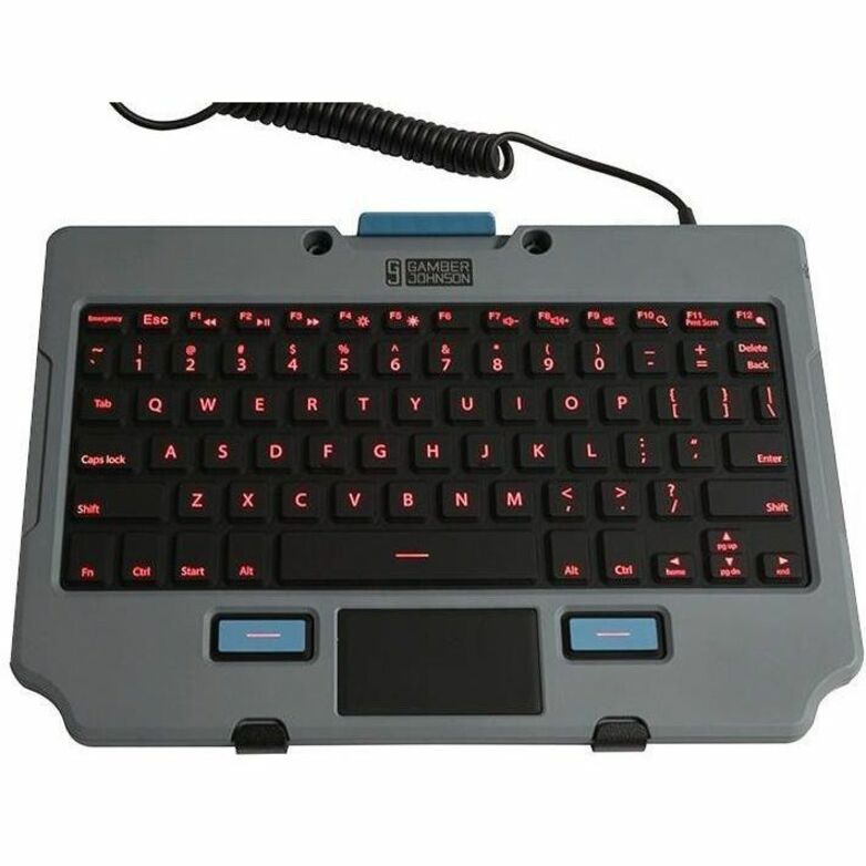 RUGGED LITE BACKLIT KEYBOARD US ENGLISH. USE WITH QUICK RELEASE KEYBOARD TRAY (7