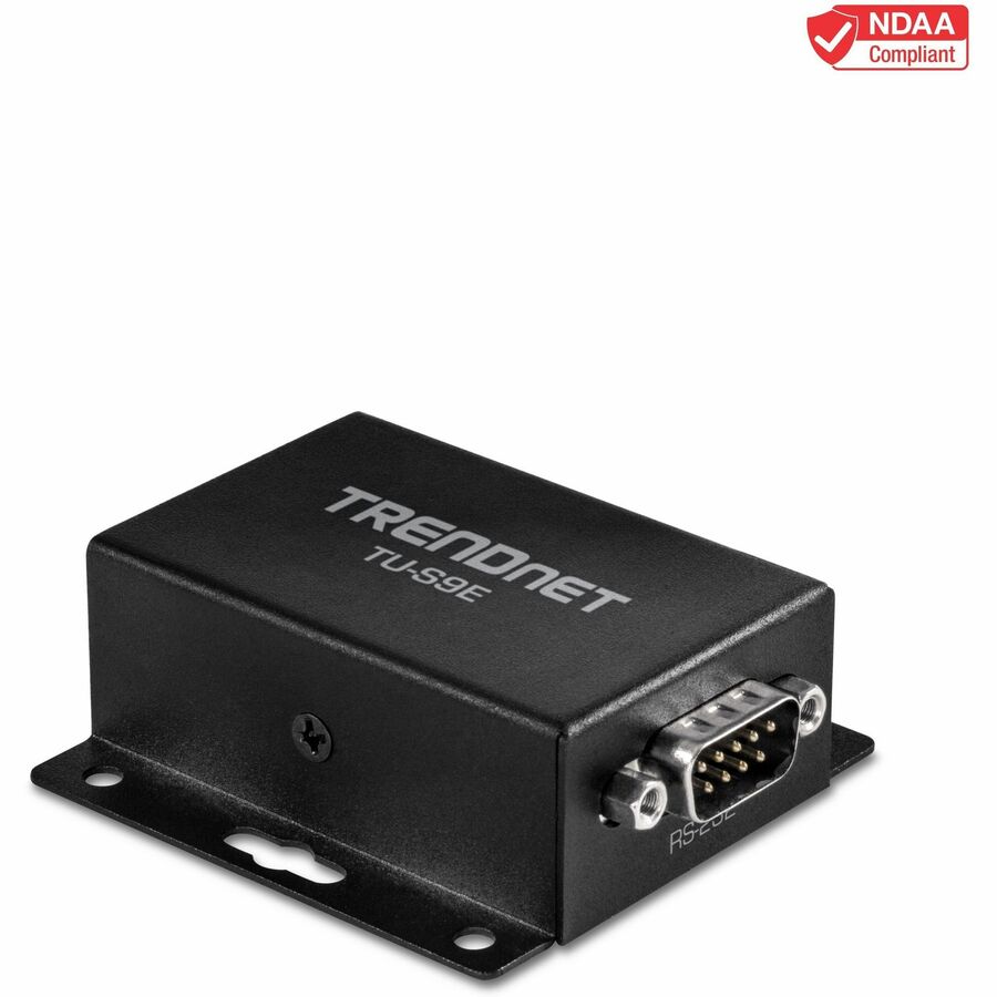 TRENDnet TU-S9E Serial to IP Ethernet Converter | RS-232, 1-Port