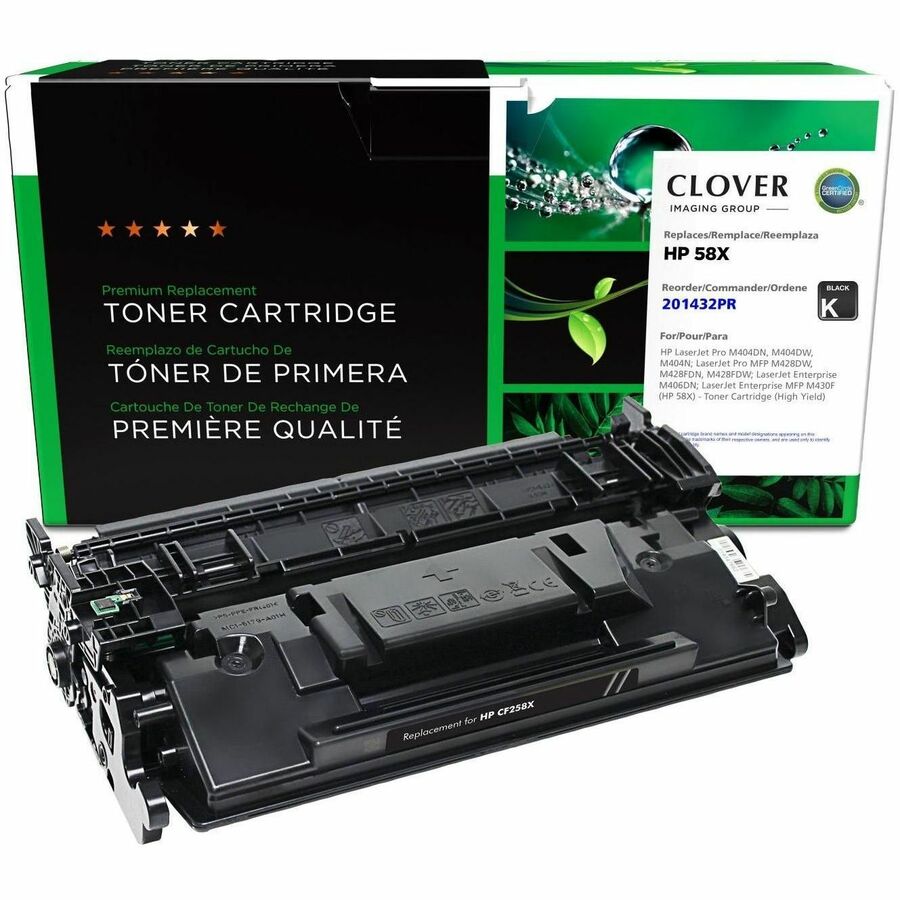CLOVER IMAGING REMAN FOR HP CF258X 58X BLACK NOT FOR MPS USE DOES NOT INCLUDE TO