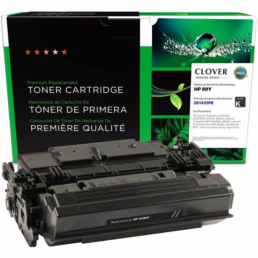 CLOVER IMAGING REMAN FOR HP CF289Y 89Y BLACK NOT FOR MPS USE DOES NOT INCLUDE TO