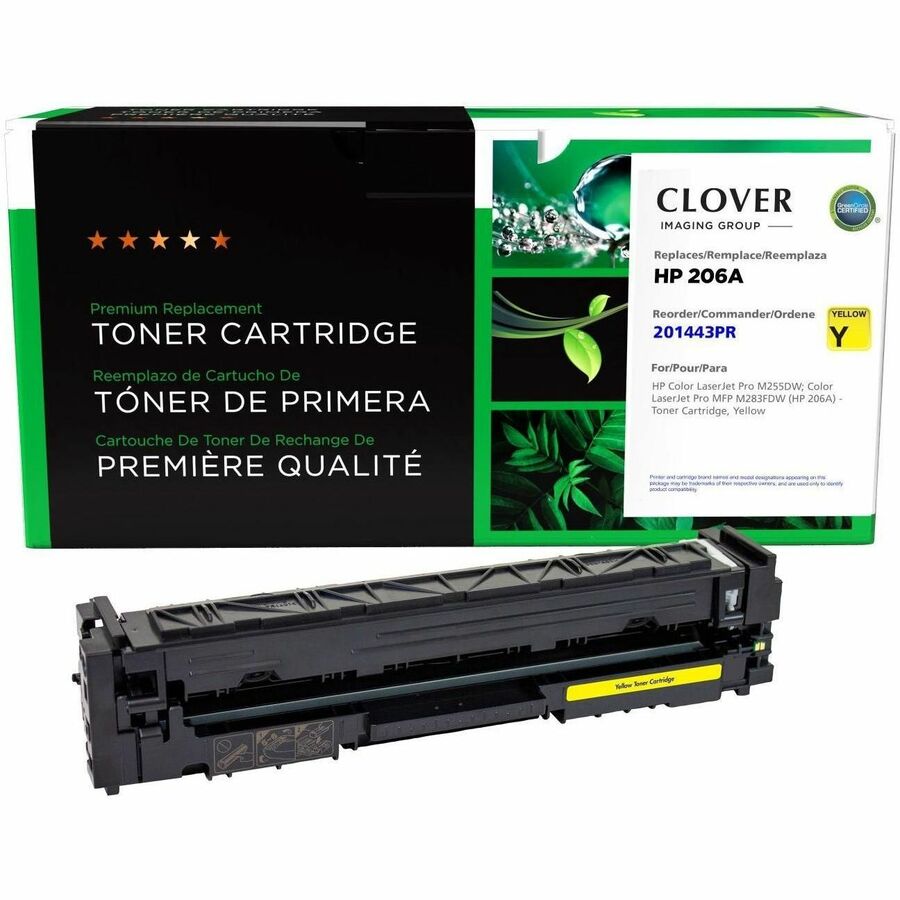 CLOVER IMAGING REMAN FOR HP W2112A 206A YELLOW NOT FOR MPS USE DOES NOT INCLUDE