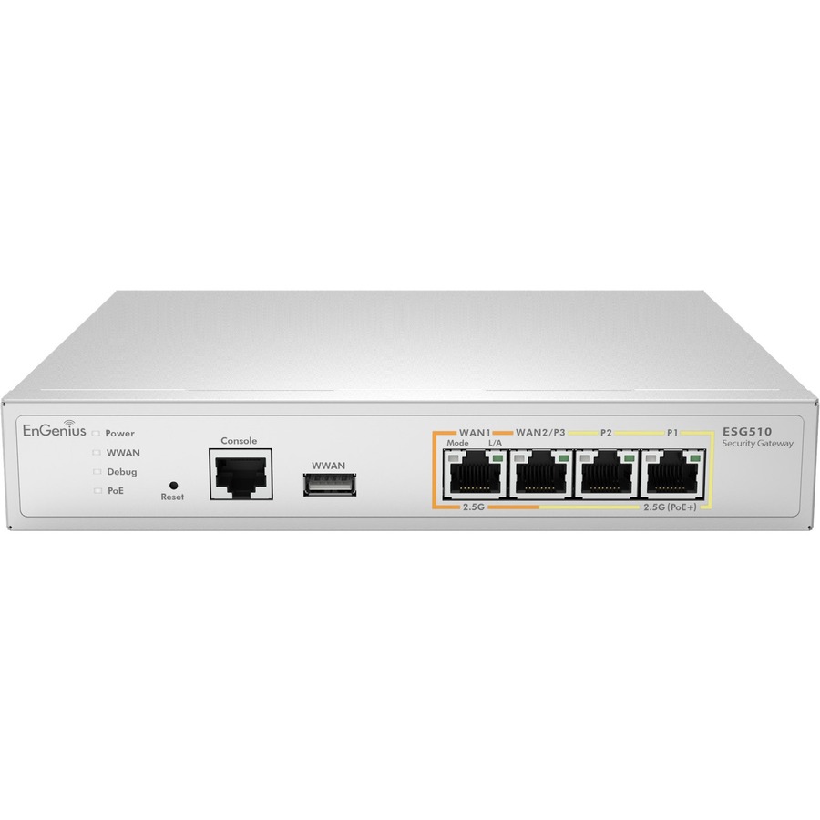 Engenius Cloud Managed Esg510 1.6 GHz Quad-Core Security Gateway with Dual-WAN 2