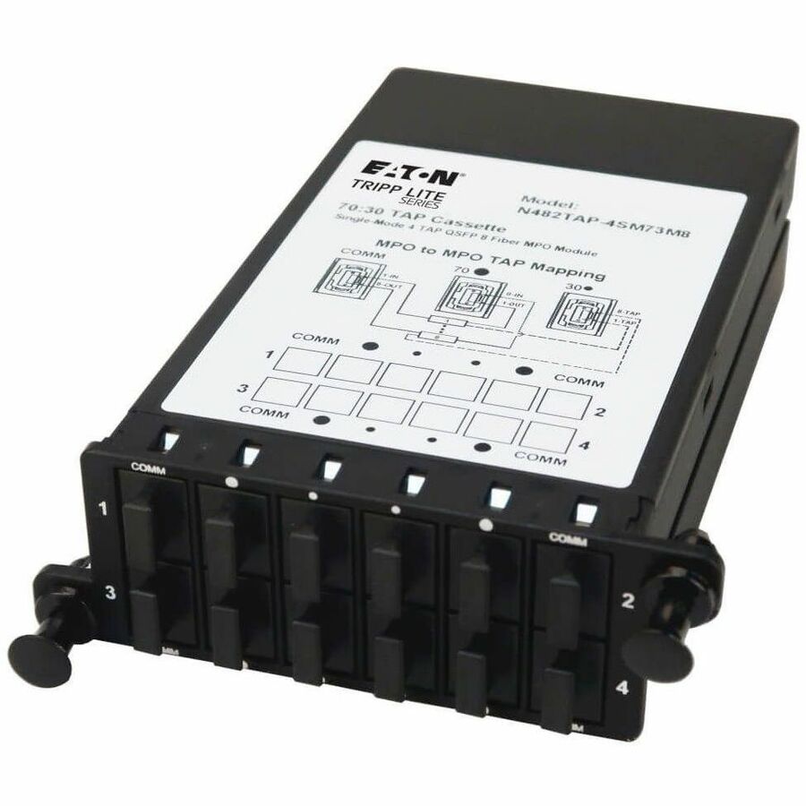 EATON TRIPP LITE SERIES FIBER TAP CASSETTE - SINGLEMODE, 8-FIBER MPO TO MPO, 4 M
