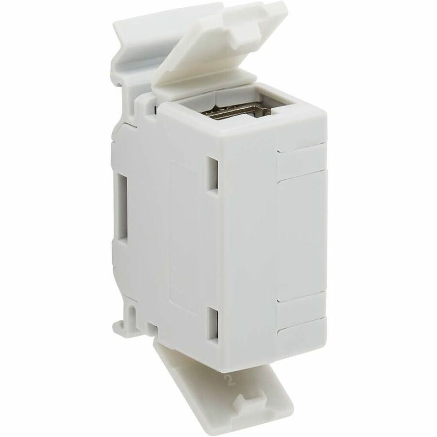 EATON TRIPP LITE SERIES CAT6A SHIELDED IN-LINE DIN-RAIL MOUNTABLE SNAP-IN COUPLE