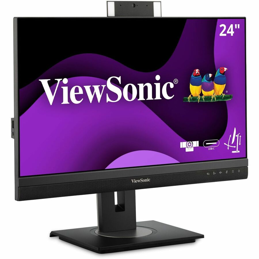 24IN ERGONOMIC DOCKING MONITOR WITH USB-C 90W PD, RJ45 AND POP-UP WEBCAM,1920X10