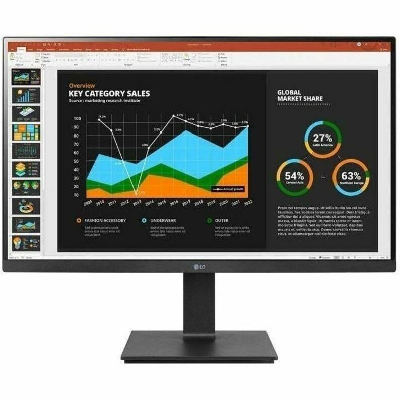 LG 27" 27BQ75QC-B QHD Mntr