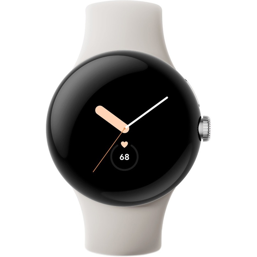 GOOGLE PIXEL WATCH SILVER CASE/CHALK BAND