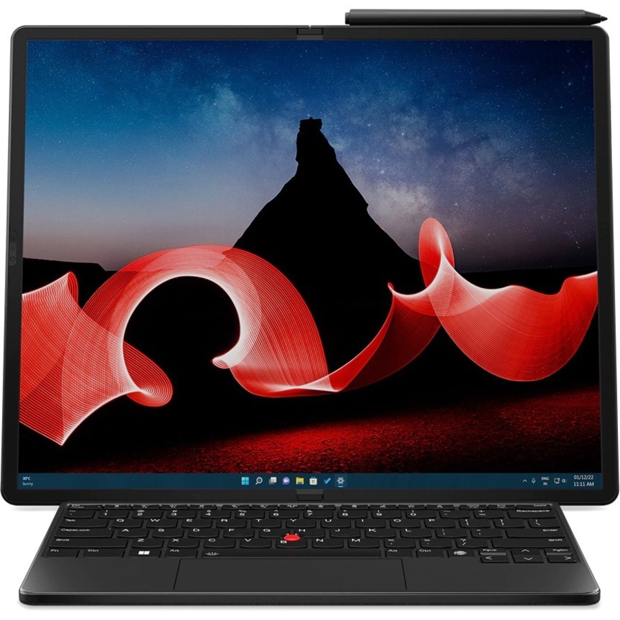 Lenovo ThinkPad X1 Fold 16 G1 - Intel - Core - i7-1260U vPro - (E-cores up to 3.50GHz - 12MB) 16.3 2560 x 2024 Touch - Windows 11 Pro 64 - 32.0GB - 1x1TB SSD M.2 2242 PCIe Gen4 TLC Opal - Intel - Iris - Xe Graphics - BT 5.1 or above,Wi-Fi 6E AX211 - 5MP RGB+IR - 3Cell Li-Pol 64Wh - 3 Year Premier NBD,Bluetooth - TrackPoint Keyboard and Stand - Black-English (US)