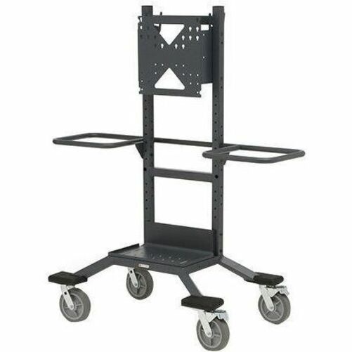 EXPLORER DISPLAY CART, STORM BLUE / SUPPORTS UP TO 86IN, 200 LBS DISPLAYS, AGENC