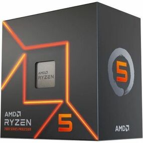 AMD Ryzen 5 7600 6-Core/12Thread 5nm ZEN 4 Processor with Wraith Stealth Cooler | Socket AM5 5.2GHz boost, 65W 100-100001015BOX
