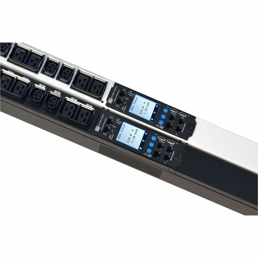 MONITORED ECONNECT PDU REDUNDANCY PACK; 1 BLACK/1 GLACIER WHITE; VERTICAL; FOR 4