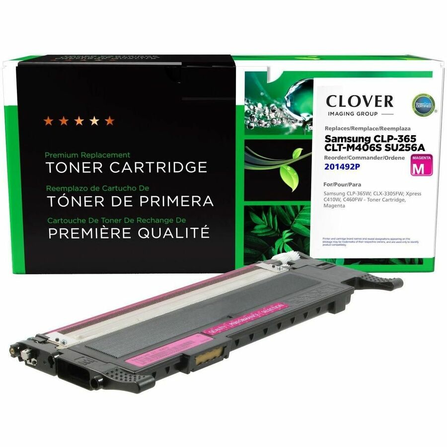 CLOVER IMAGING REMANUFACTURED SAMSUNG CLT-M406S / SU256A MAGENTA TONER CARTRIDGE