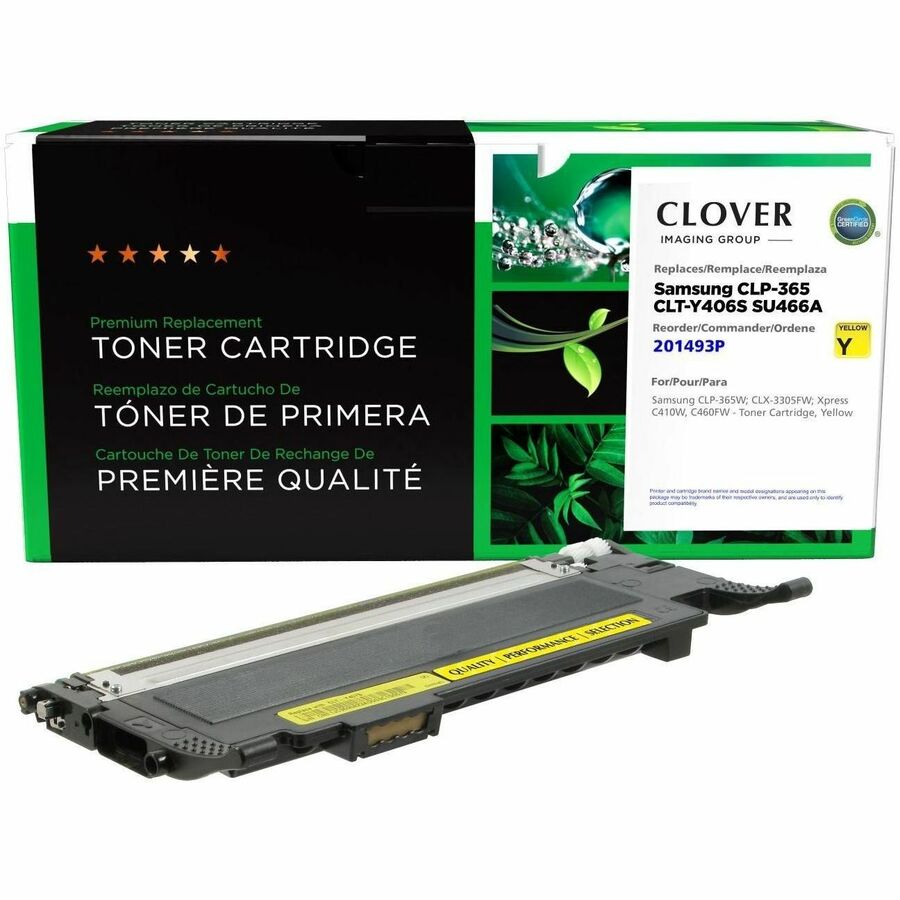 CLOVER IMAGING REMANUFACTURED SAMSUNG CLT-Y406S / SU466A YELLOW TONER CARTRIDGE