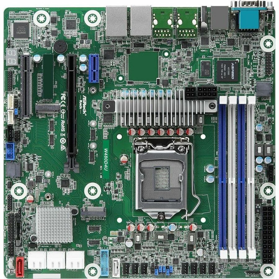 ASROCK RACK W480D4U MATX SERVER MOTHERBOARD INTEL LGA 1200 XEON W-1200 00 W480