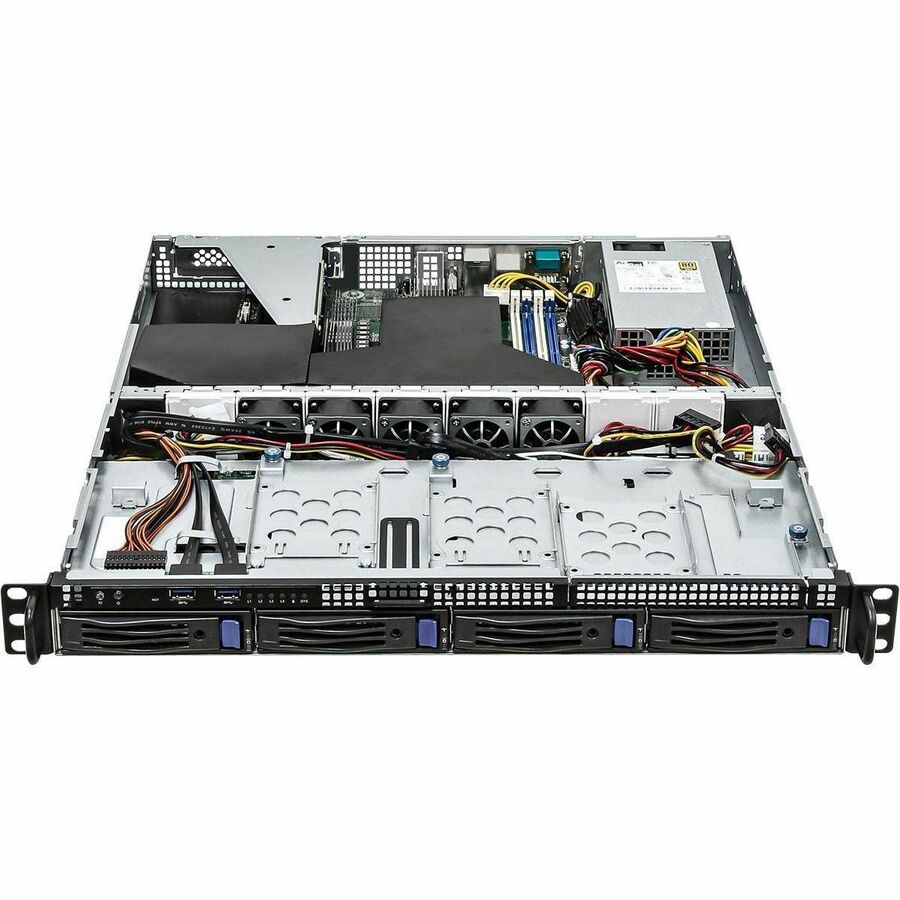 ASROCK RACK 1U4LW-X570 1U RACKMOUNT SERVER BAREBONE 4 BAYS SINGLE SOCKET AM4 PGA