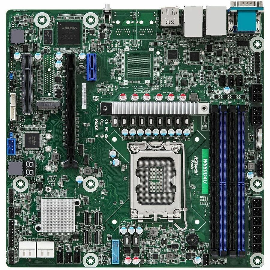 ASROCK RACK W680D4U MICRO-ATX SERVER MOTHERBOARD 12TH GEN INTEL CORE SERIES PROC