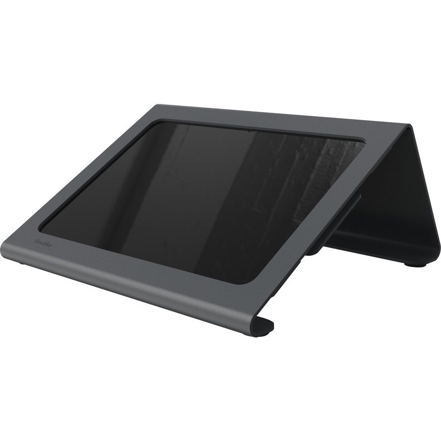 MEETING ROOM CONSOLE FOR IPAD 10TH GENERATION - BLACK GREY - POWDER-COATED STEEL