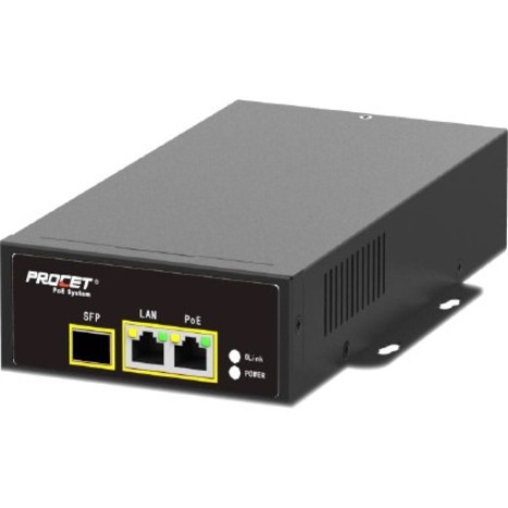 83W HPOE INJECTOR, FULLY COMPLIANT WITH IEEE802.3AF/AT/BT, POE++, BUILT-IN SFP S